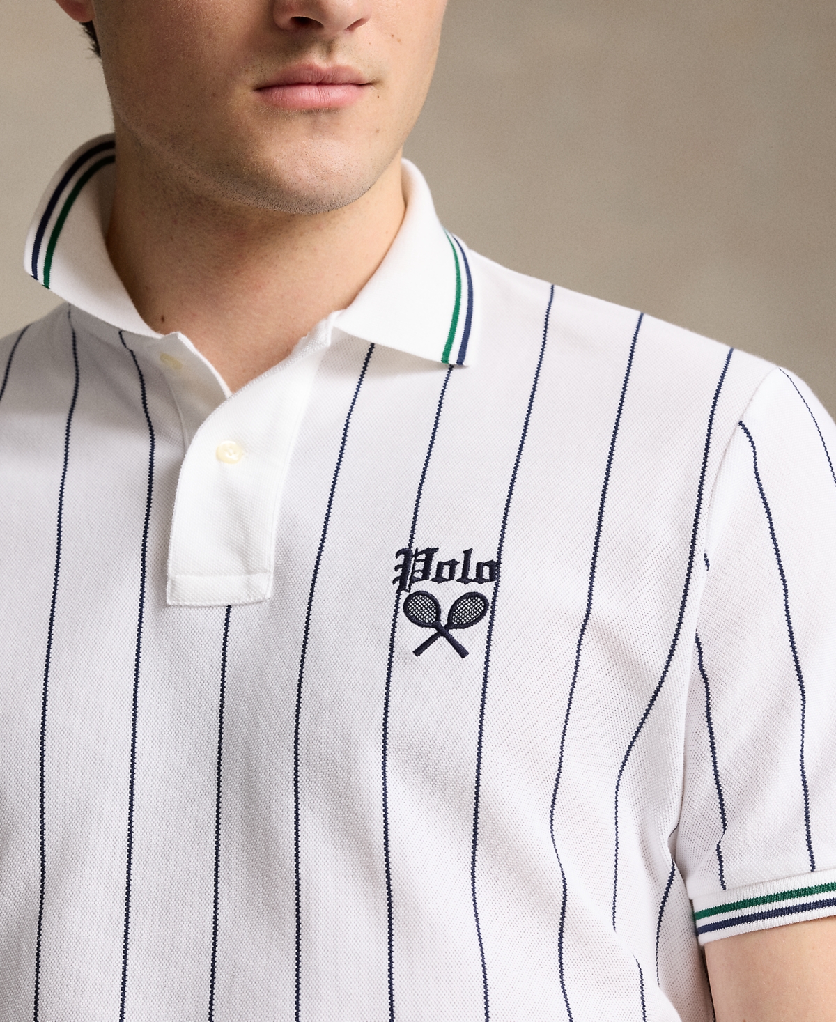 Polo Ralph Lauren Men's Classic-Fit Embroidered Mesh Polo Shirt