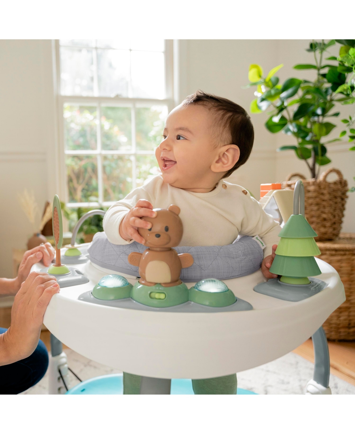 Ingenuity Spring Sprout 2-in-1 Activity Jumper Table In Multi