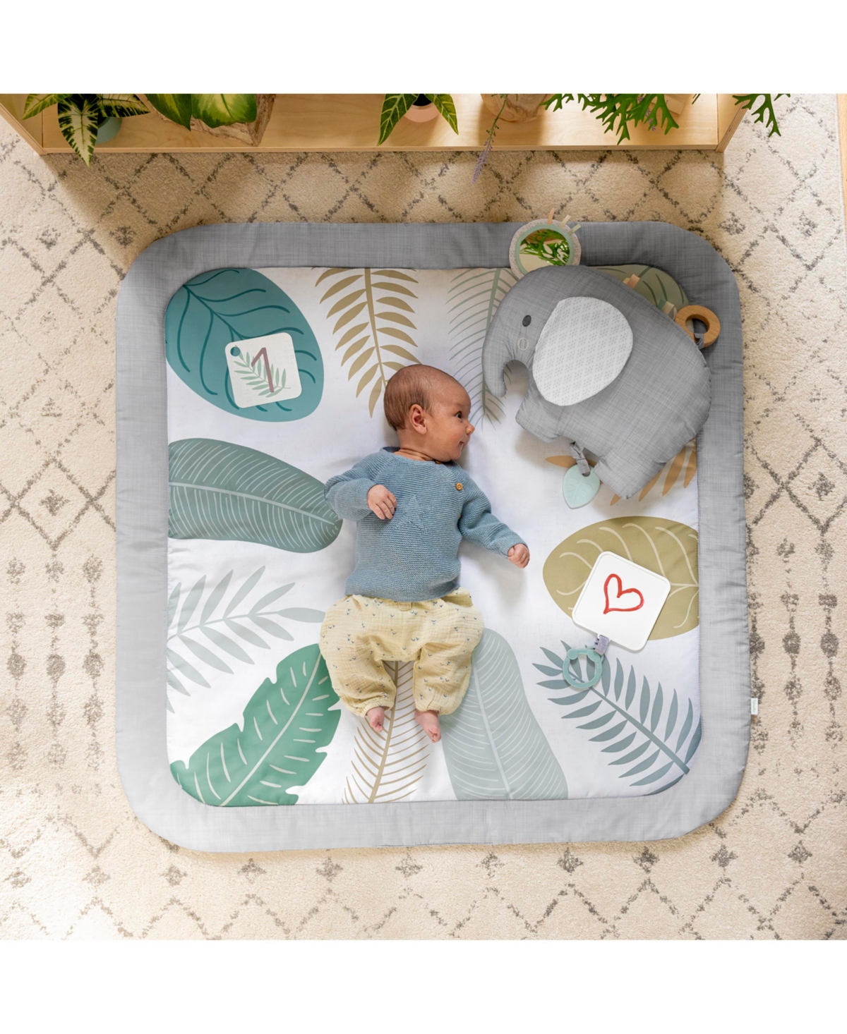 Shop Ingenuity Sprout Spot Baby Milestone Play Mat In Multi
