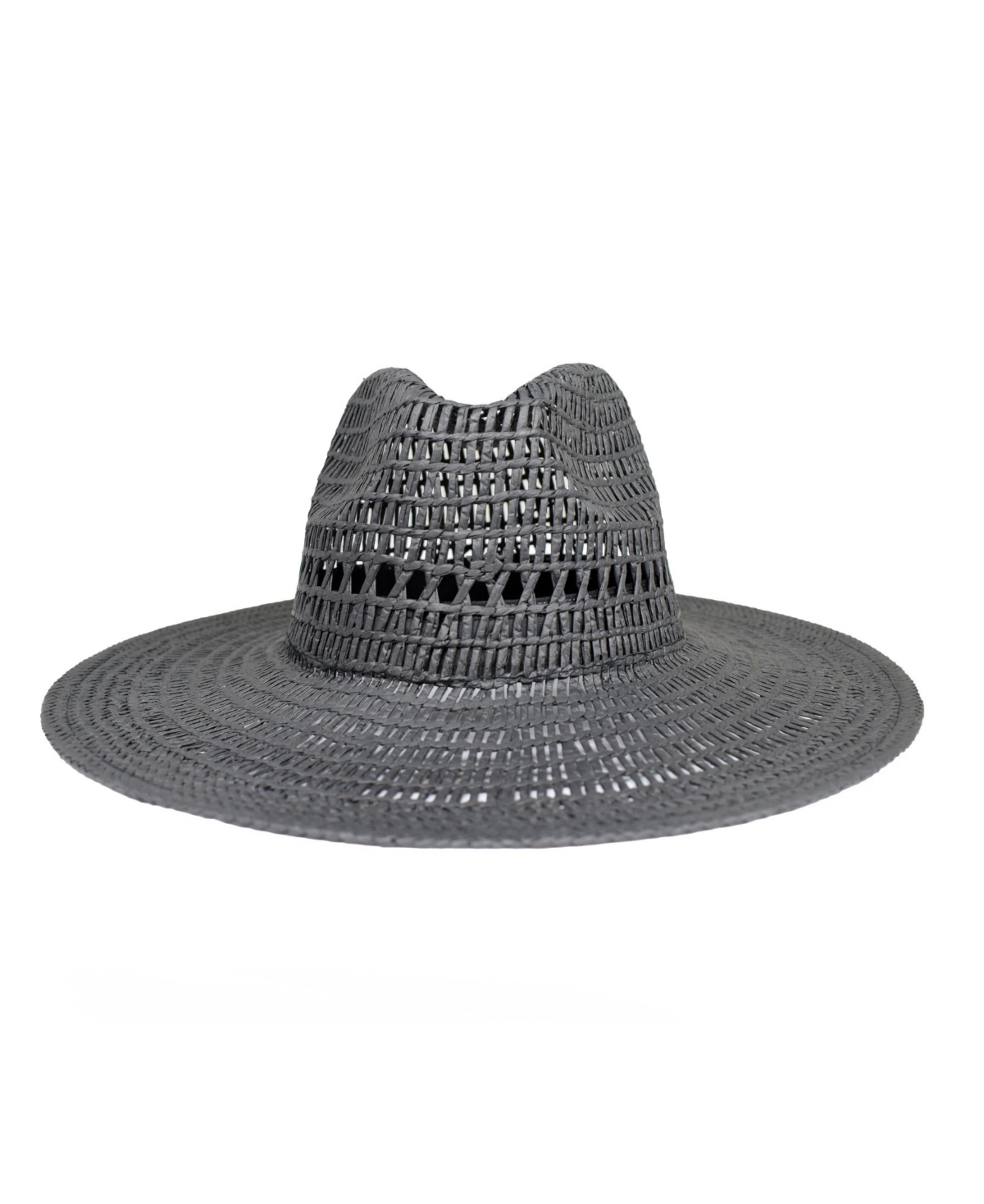 Marcus Adler Women's Straw Hat With Cut Out Detail In Black