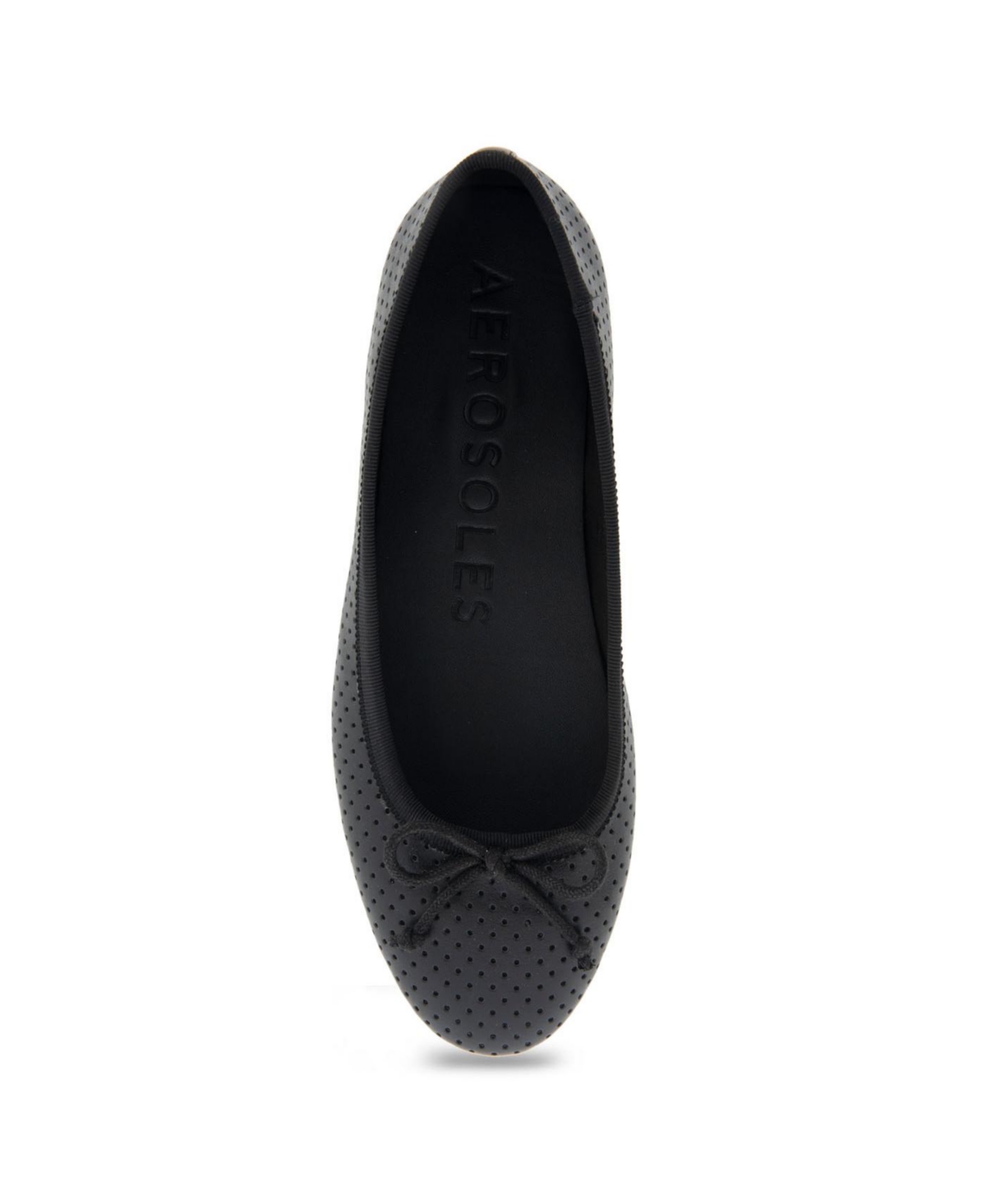 Shop Aerosoles Women's Homebet Ballet Flats In Black Perf