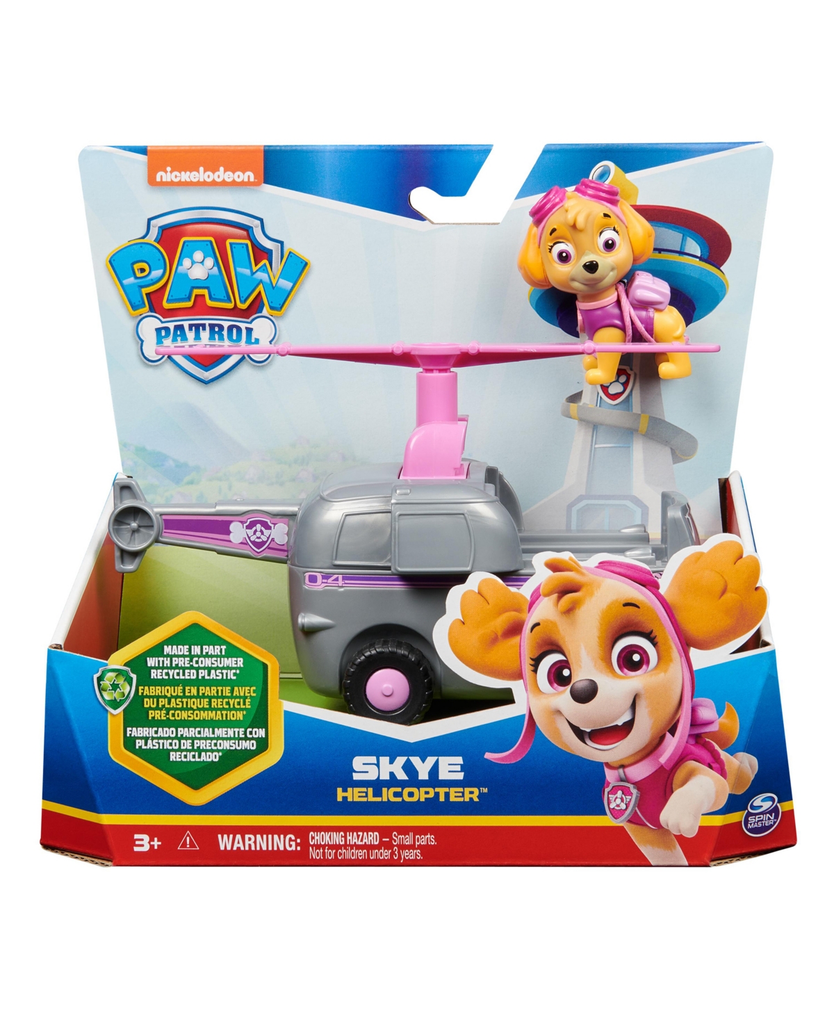 Paw Patrol , Skye's Helicopter, Toy Vehicle With Collectible Action Figure, Minded Kids Toys For Boys Girls Age In Multi-color