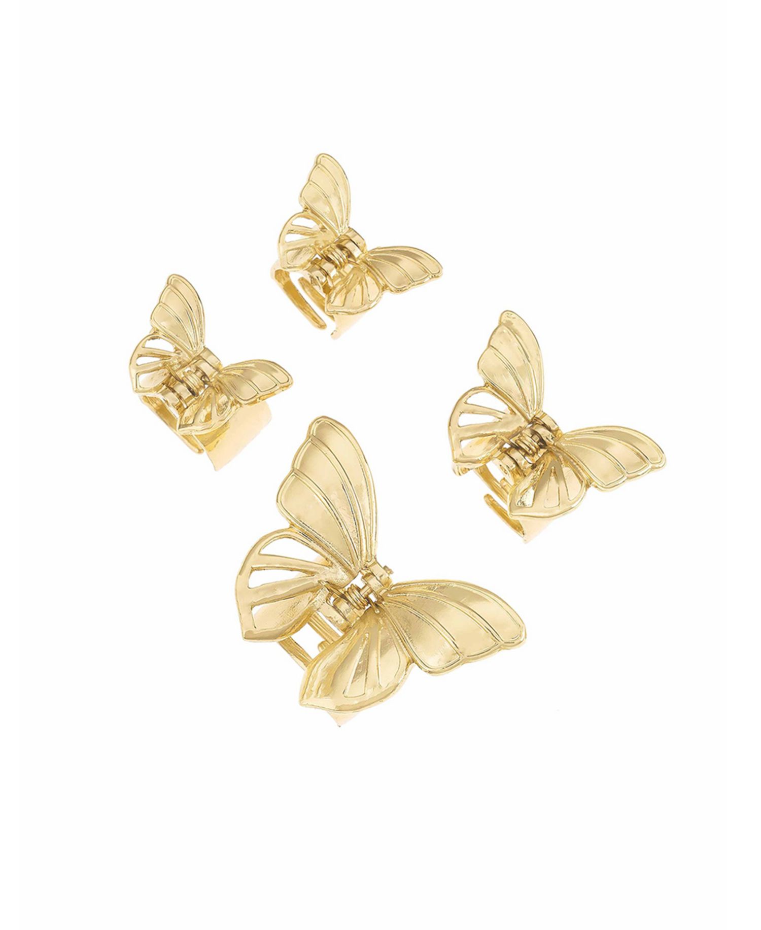 Flight of the Butterfly Gold-Tone Clip Set