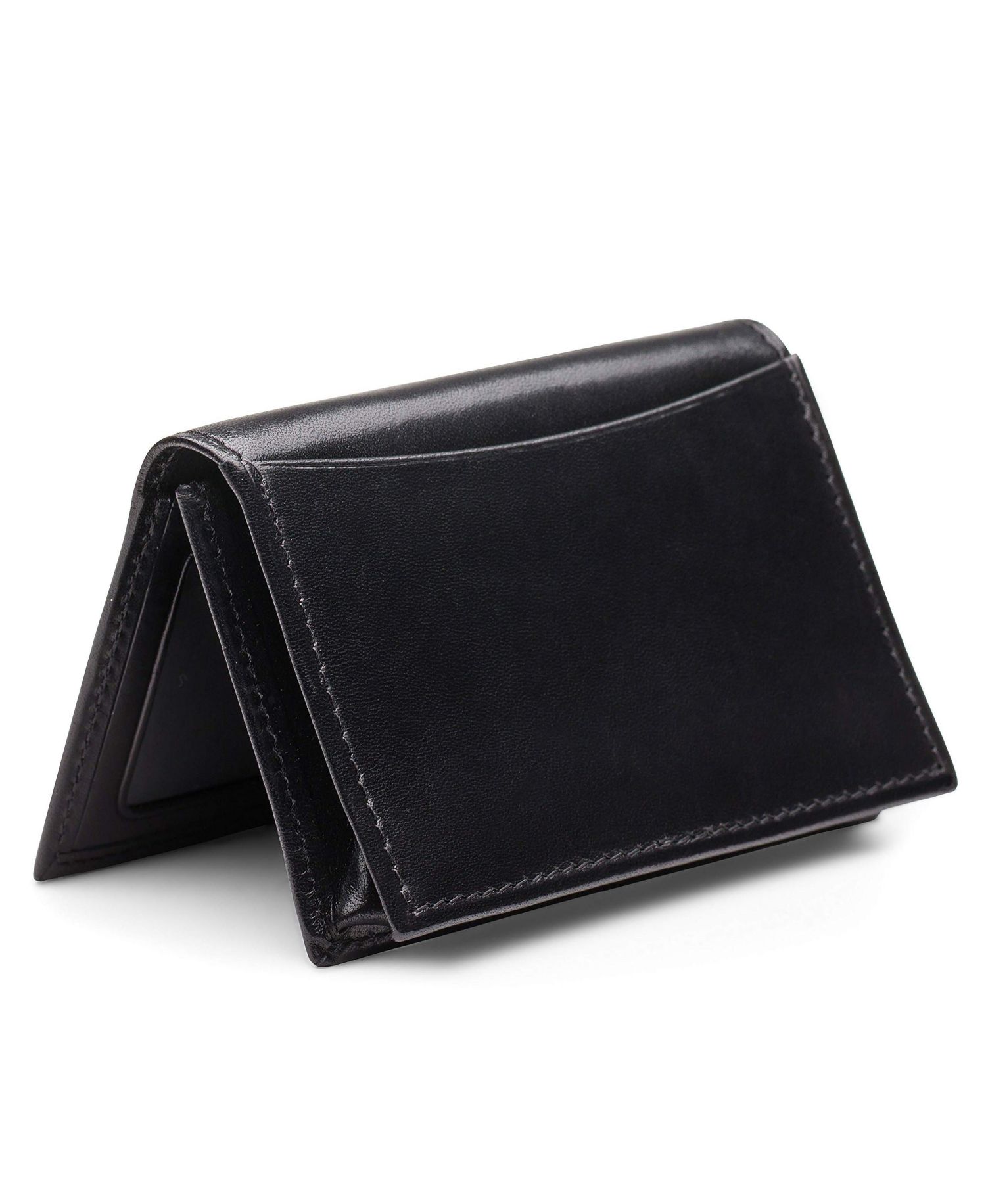 Men's Old Leather Full Gusset 2 Pocket Card Case With ID