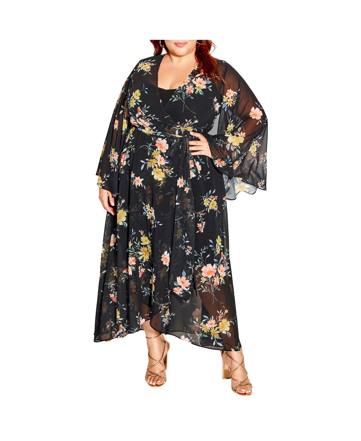 City Chic Women's Fleetwood Print Maxi Dress