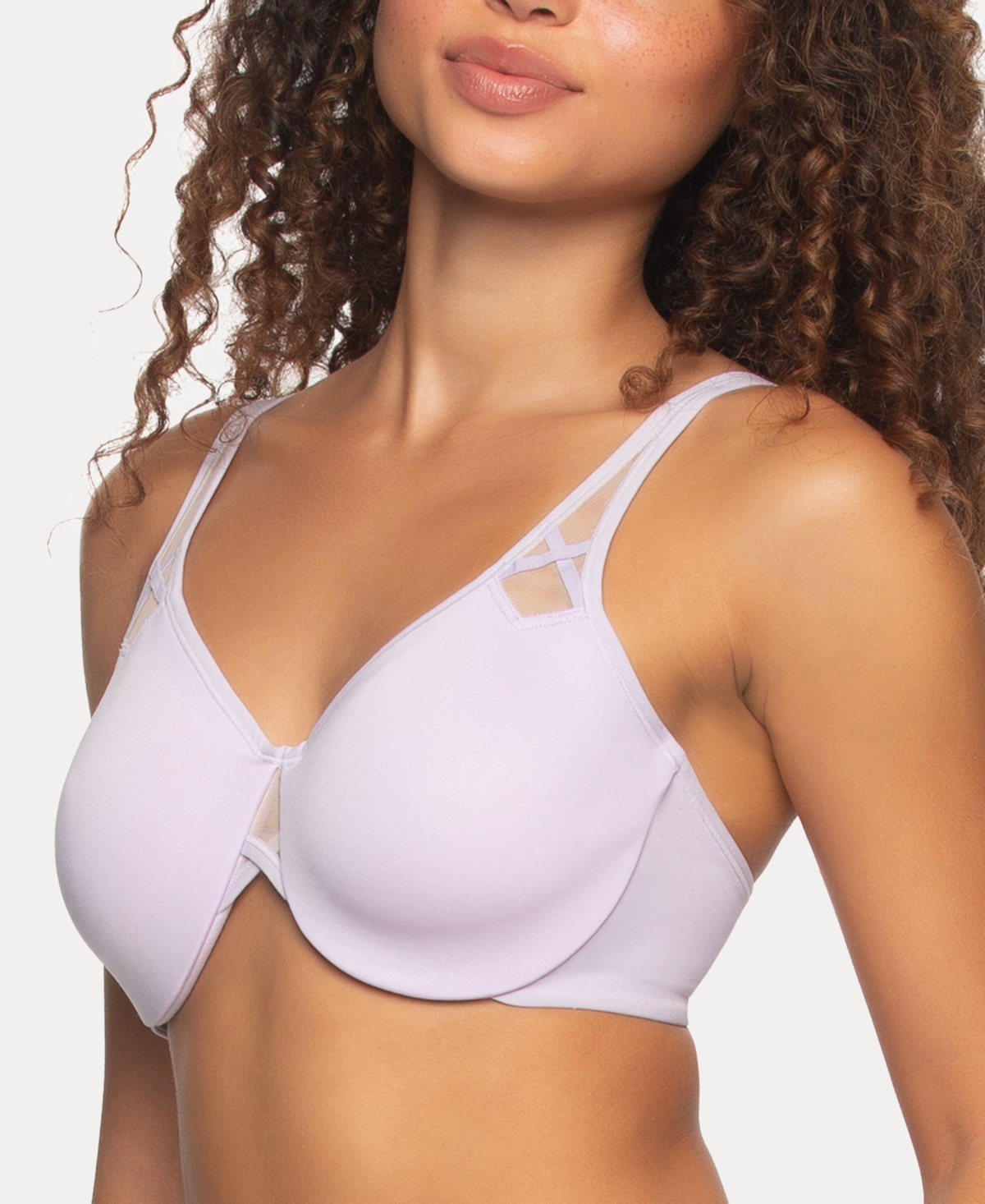 Shop Paramour Women's Amaranth Cushioned Comfort Unlined Minimizer Underwire Bra In Orchid Bloom
