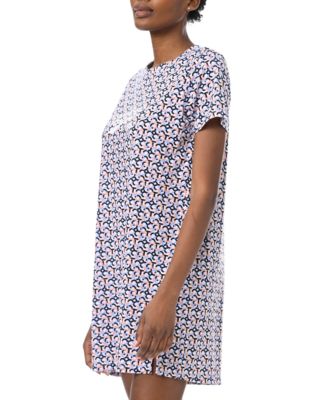 Women's Printed Short-Sleeve Sleepshirt