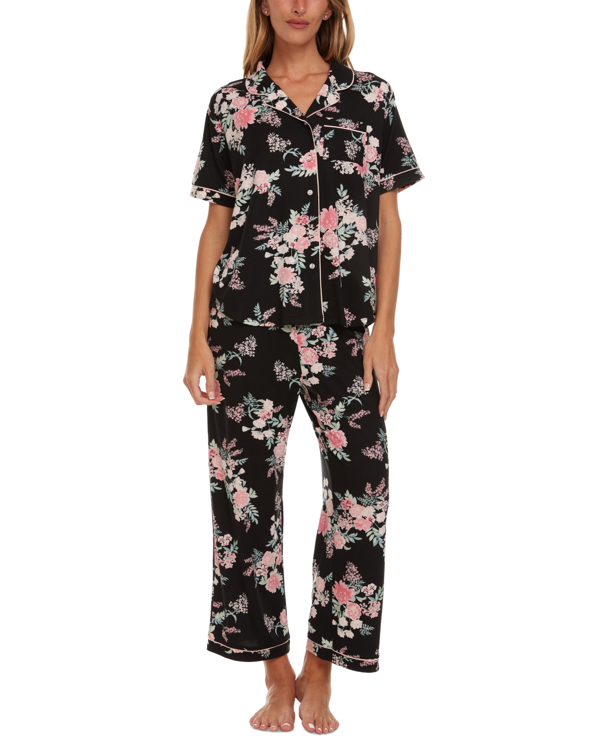 Women's Annie 2-Pc. Pajamas Set - Beige