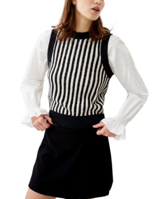 French Connection - Women's Mixed Media Top