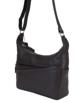 Pebble June Leather Crossbody Handbag