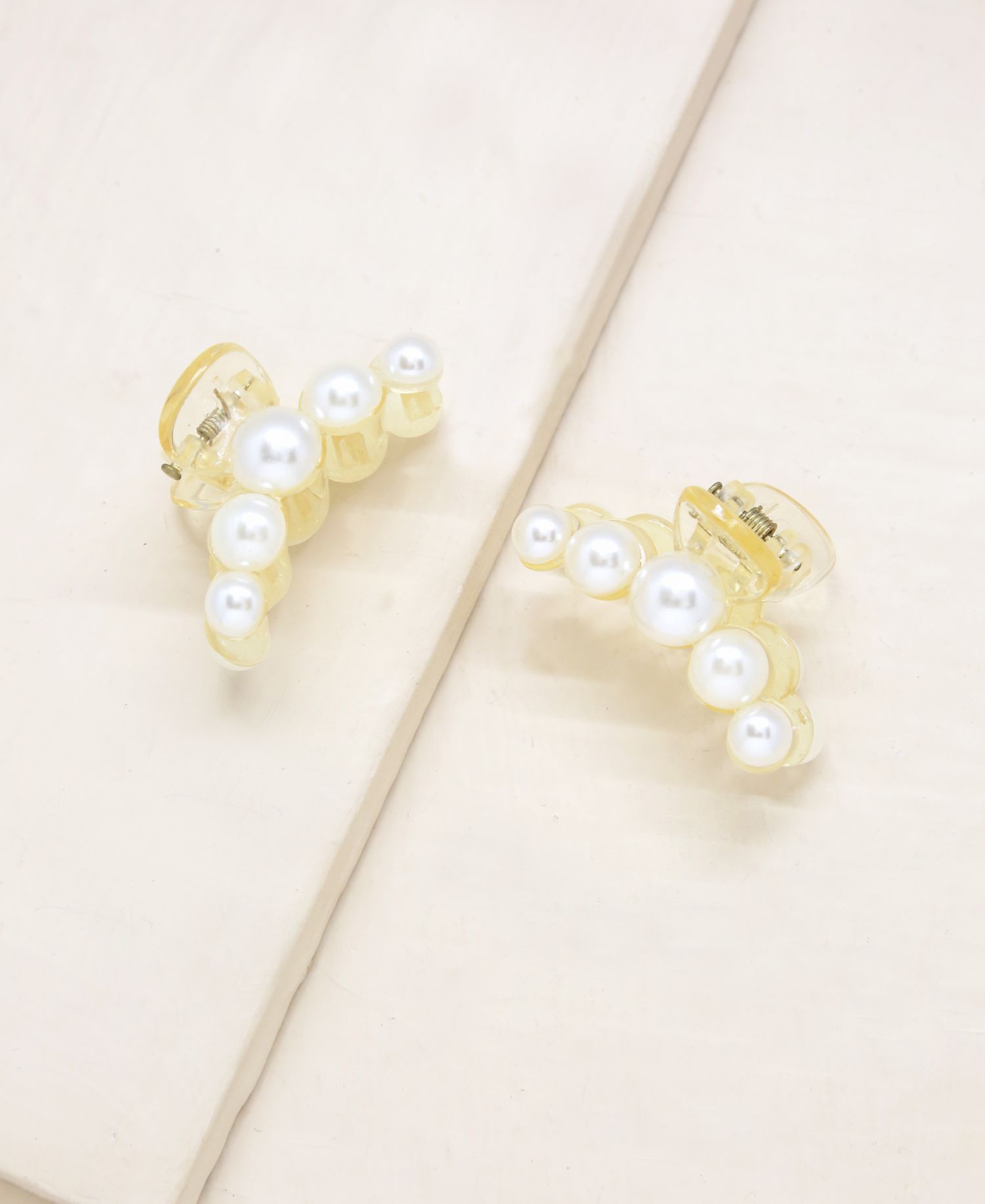 Imitation Pearl Hair Claw Set of 2