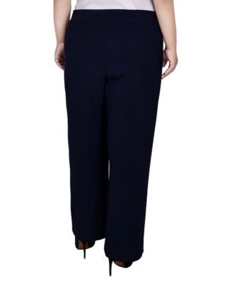 Plus Size Pull-On Wide-Leg Pants