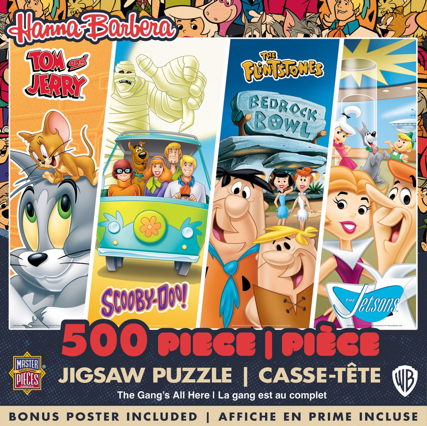 Детский пазл MasterPieces Puzzles MasterPieces Hanna Barbera - Classics 500 Piece Jigsaw Puzzle — фото 1
