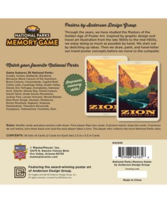 MasterPieces Officially Licensed National Parks Memory Game for Adults