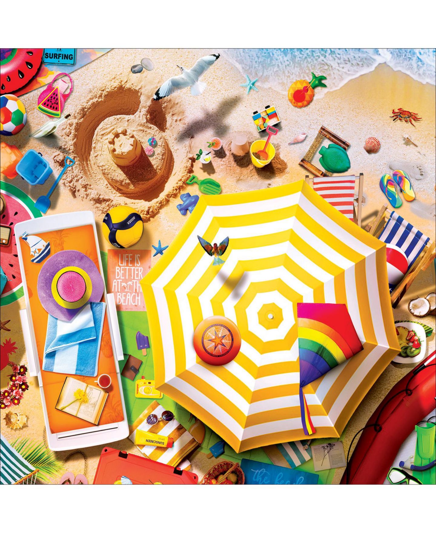 Детская игрушка MasterPieces Puzzles Fun in the Sun - Beach 100-Piece Puzzle, Ages 6+ — фото 3