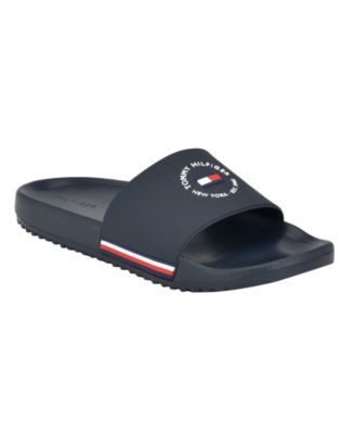 Tommy Hilfiger Men's Ratri Branded Classic Pool Slides