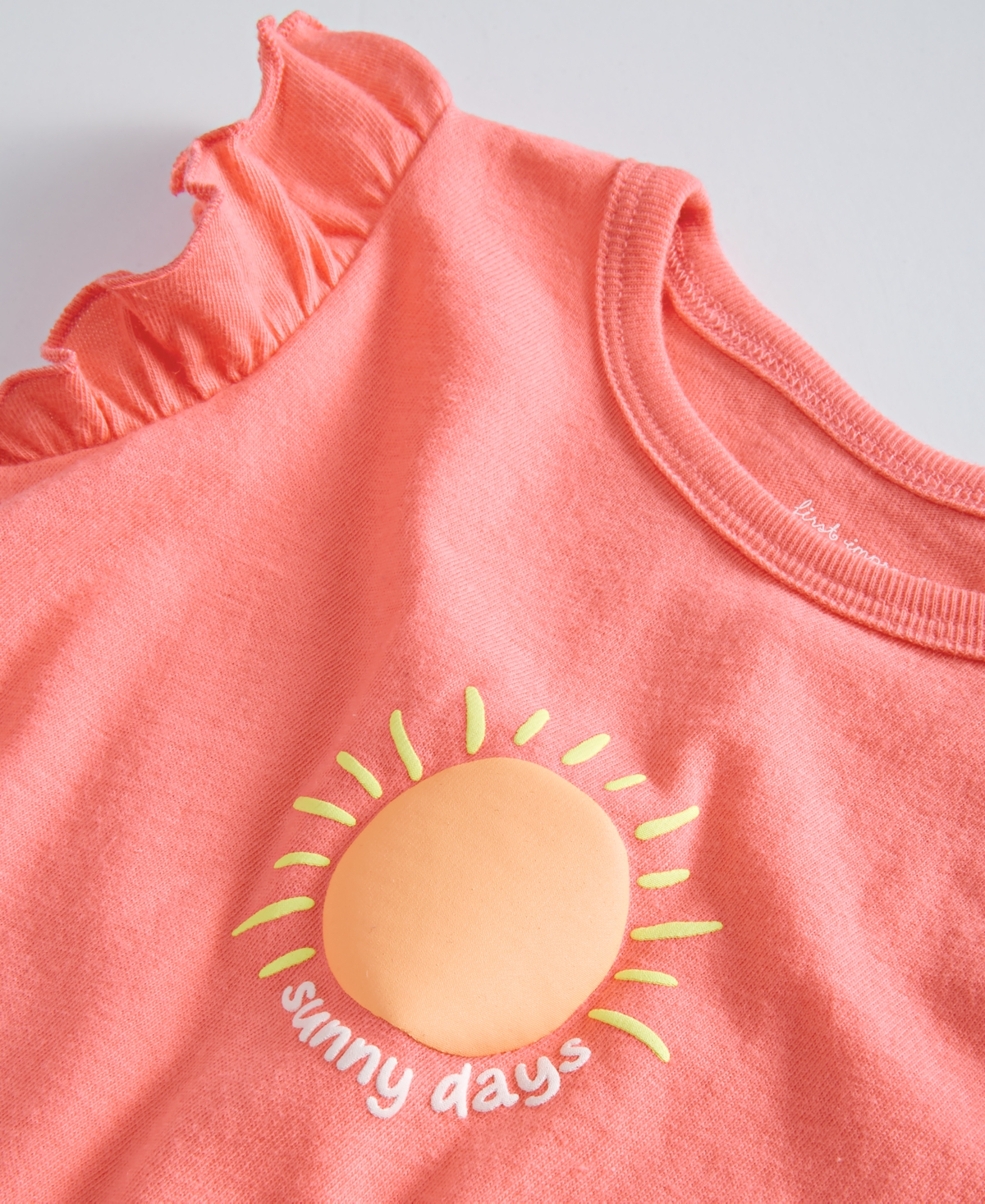 Shop First Impressions Baby Girls Citrus Sunshine Puff Graphic T-shirt, Created For Macy's In Tropical Pink