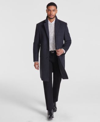 Men's Classic-Fit Wool Cashmere Blend Kavon Overcoat