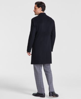 Men's Classic-Fit Wool Cashmere Solid Overcoat