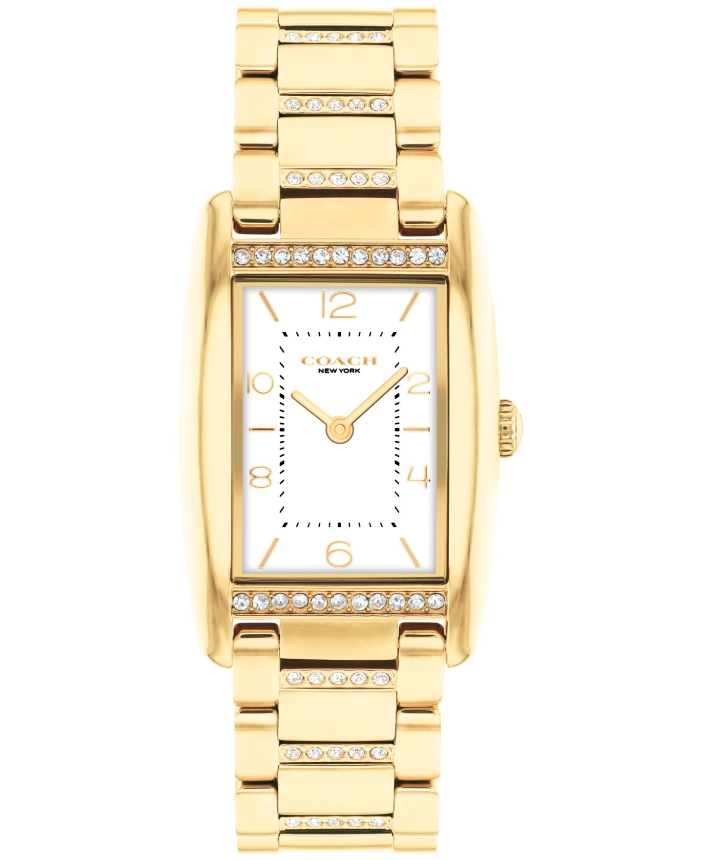Женские часы COACH Reese Gold-Tone Stainless Steel Crystal Watch 24mm — фото 1