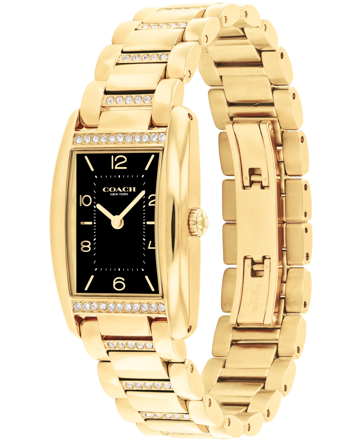 Coach Women's Reese Gold-Tone Stainless Steel Crystal Watch 24mm