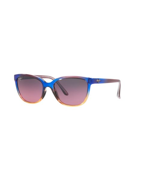 Женские солнцезащитные очки Maui Jim Polarized Sunglasses, 758 Honi, цвет: Синий разноцветный
