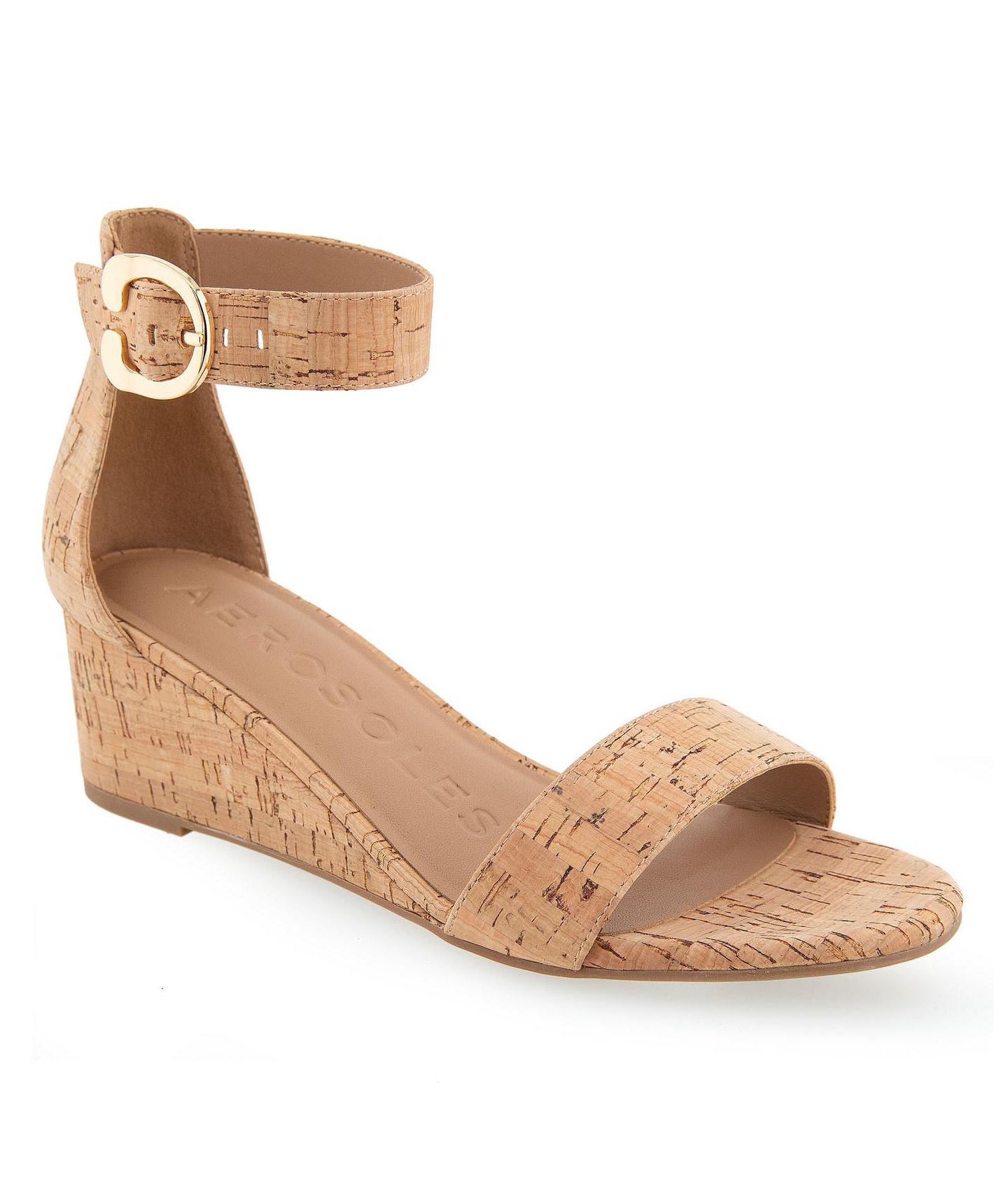 Женские сандалии Aerosoles Willis Buckle Strap Wedge, цвет: Комбинированный — фото 1