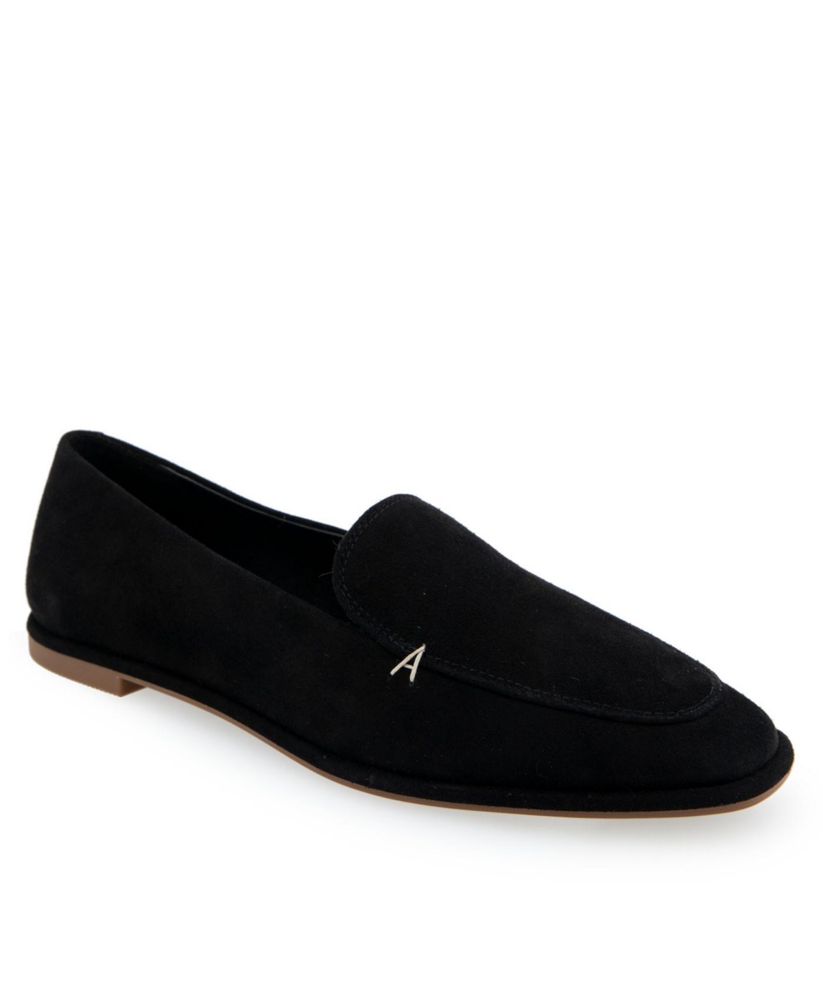 Shop Aerosoles Women's Neo Loafers In Black Suede