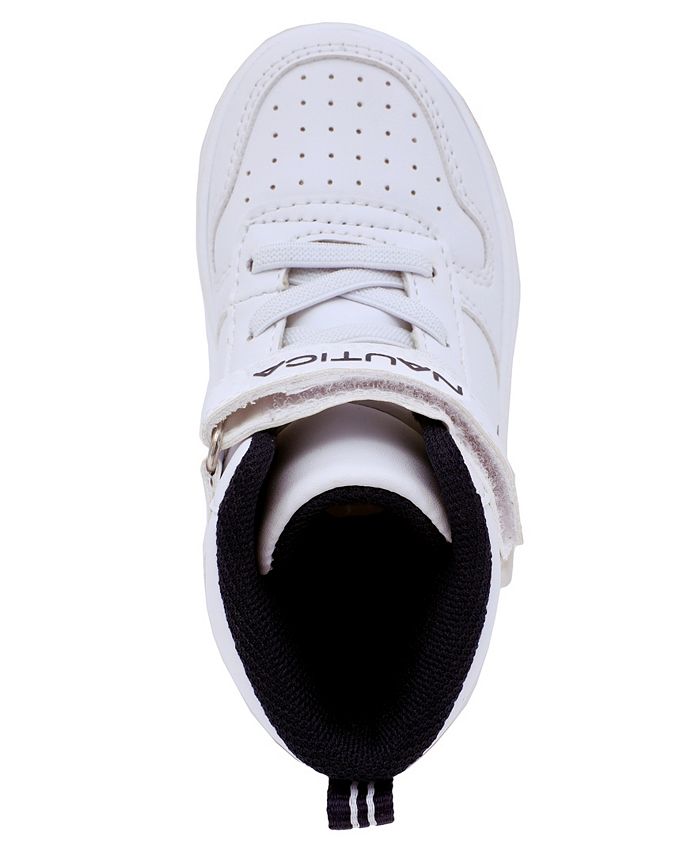 Nautica Kid's Lace-Up Casual Sneaker - Toddler/Little Kid Athletic Shoe, Tan PU, Size 10