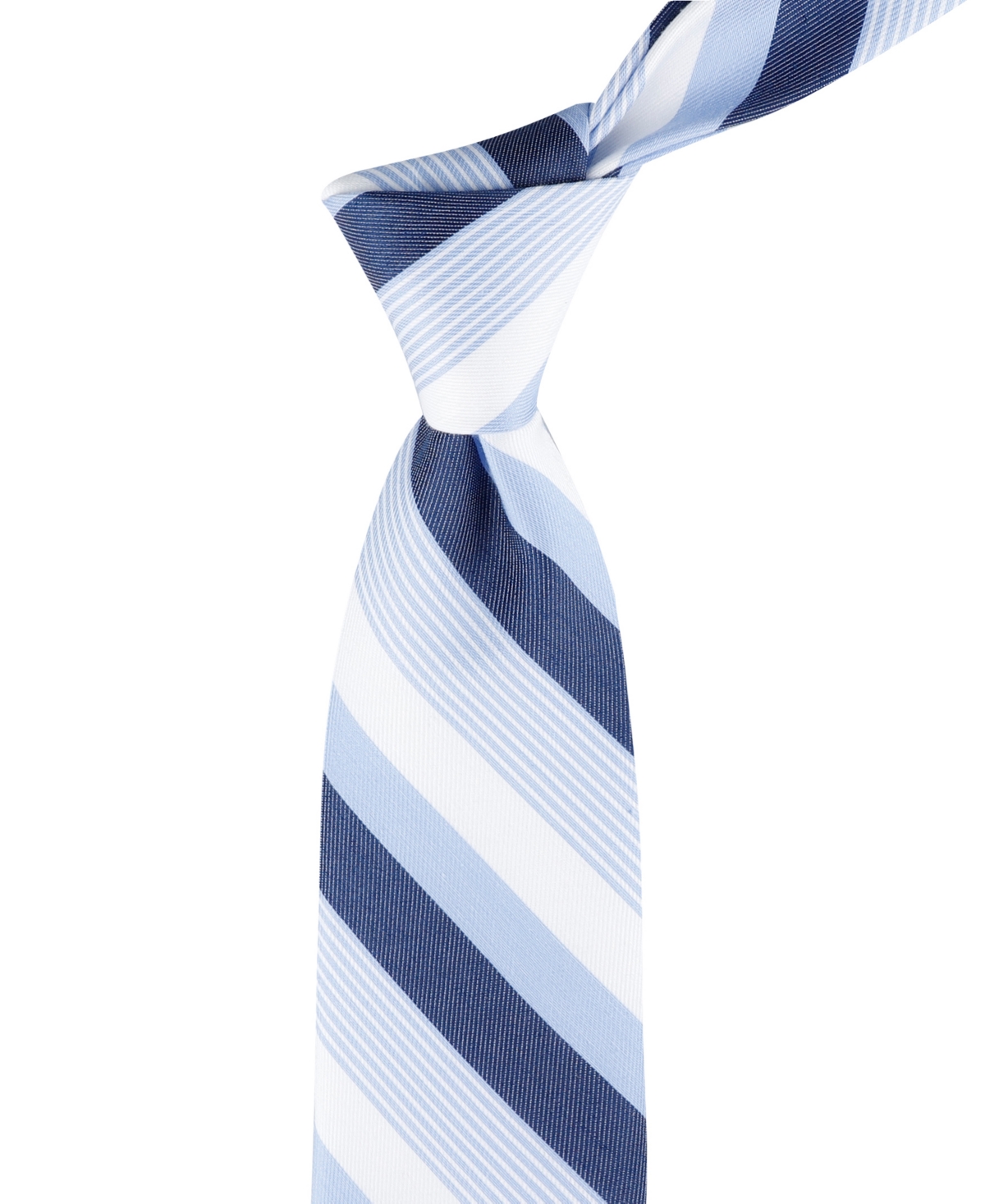 Shop Tommy Hilfiger Men's Bianco Classic Stripe Tie In Blue