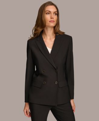 Donna Karan New York Women's Double Breasted Blazer - Macy's