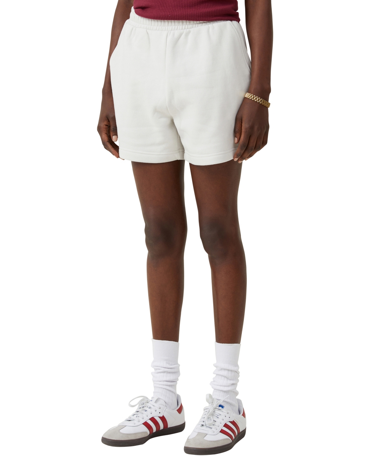 Women's Classic Fleece Shorts - White