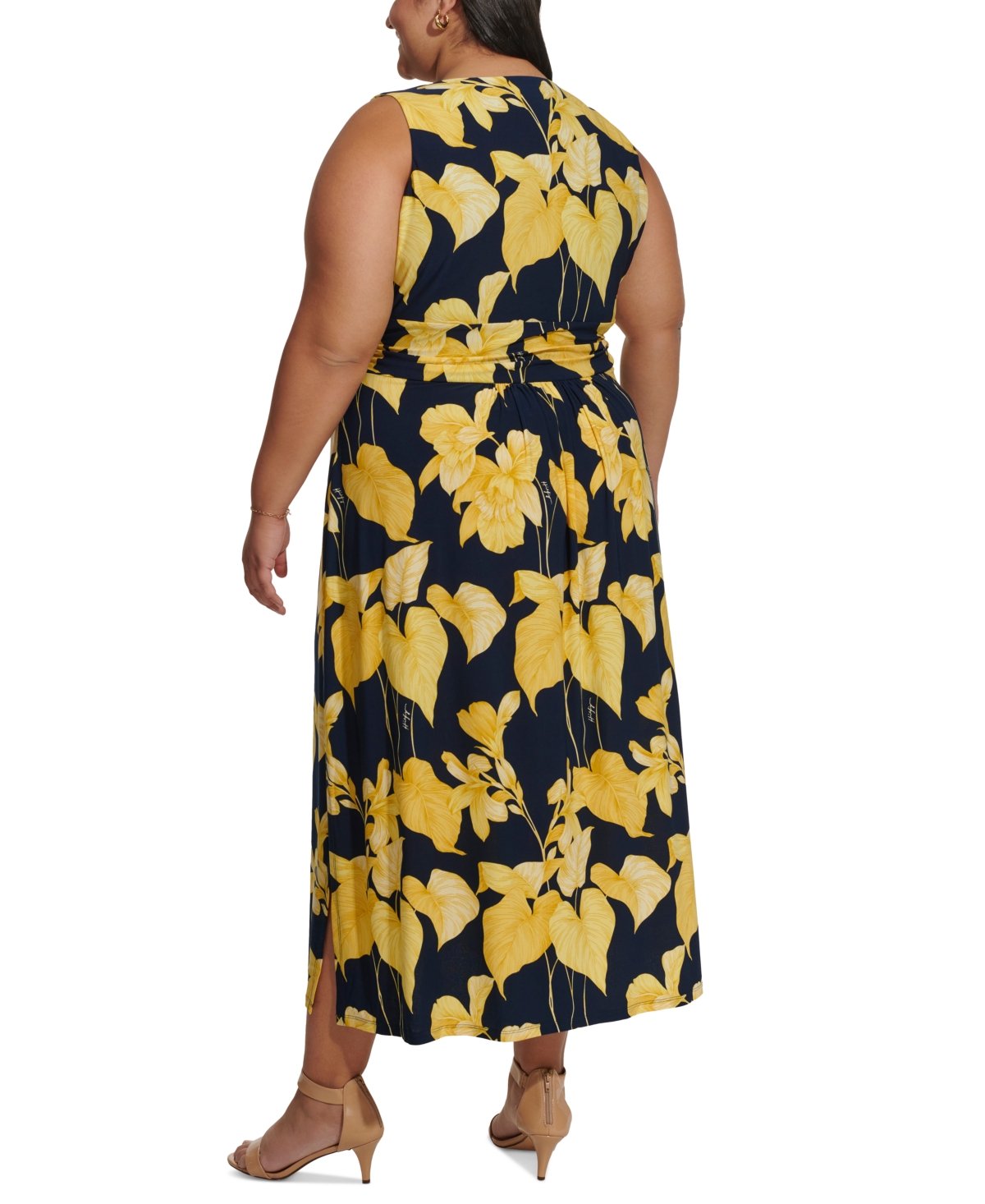 Shop Tommy Hilfiger Plus Size Island Orchid Maxi Dress In Skycpt,sna