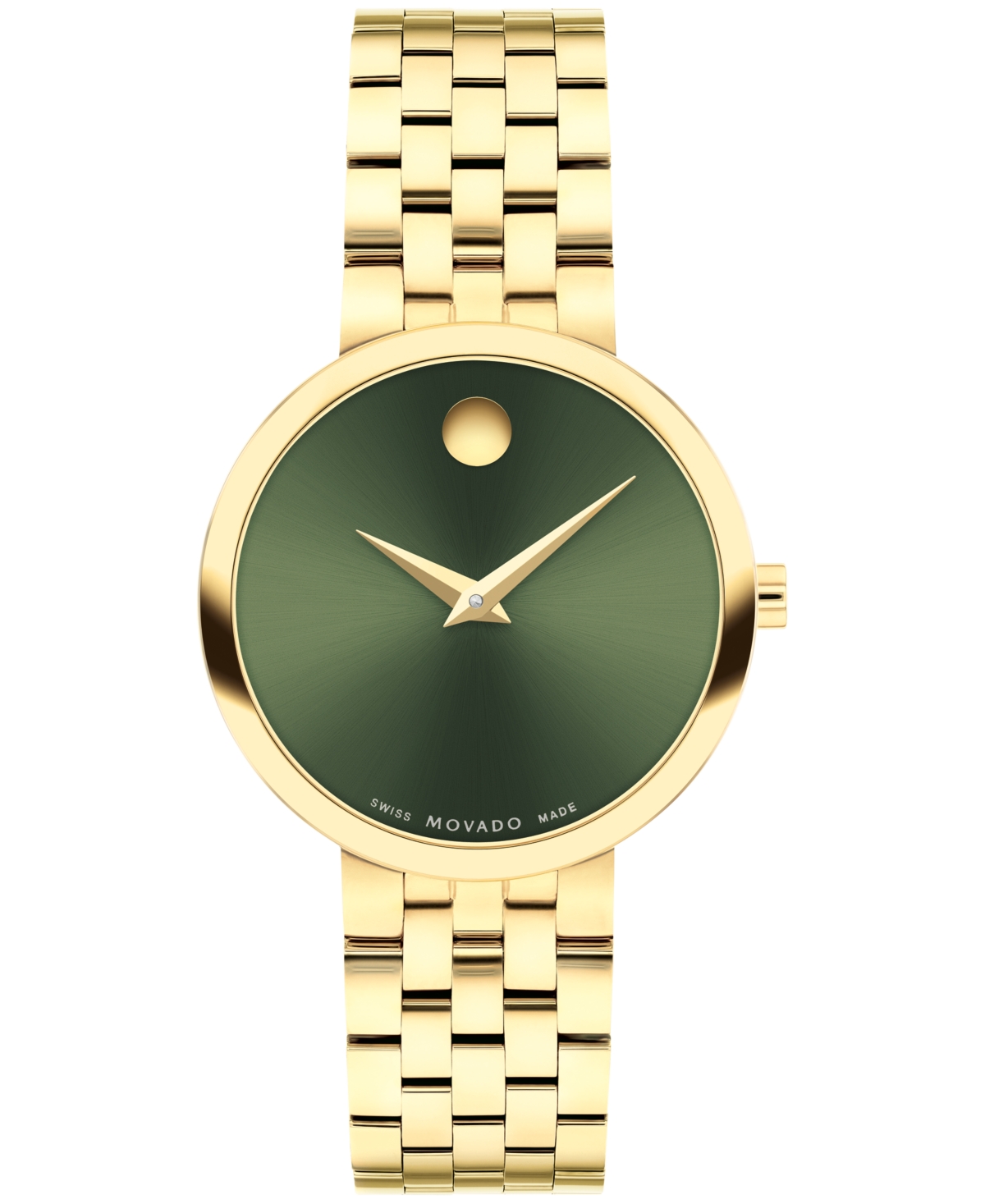 Women Museum Classic Swiss Quartz Gold Pvd 29.5mm Watch - Green Dial