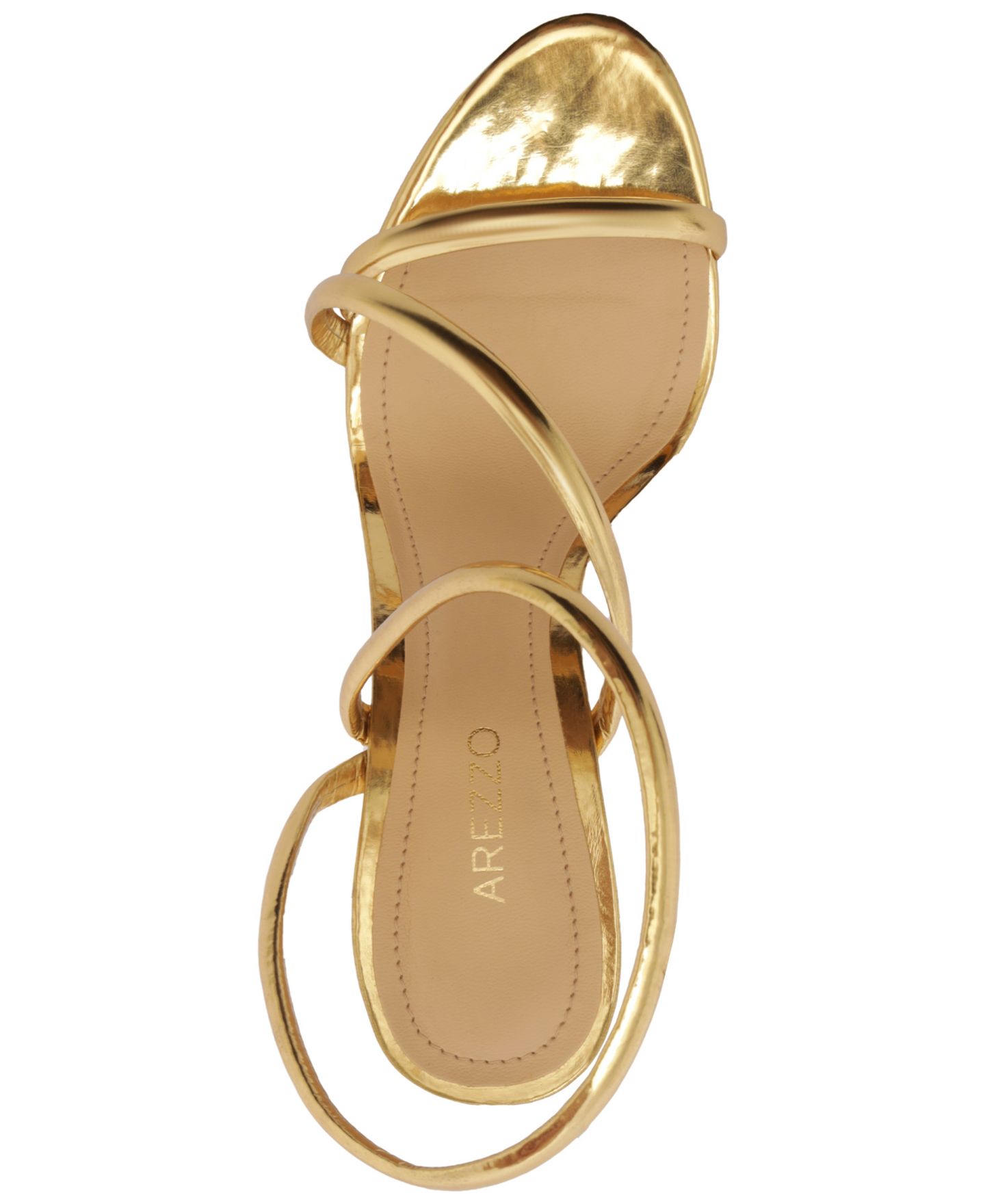 Женские сандалии Arezzo Mikayla High Stiletto, цвет: Золотой — фото 4