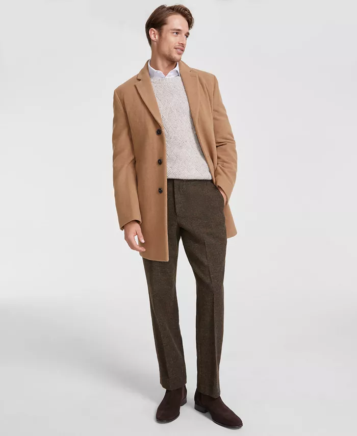 Men's Prosper Wool-Blend Slim Fit Overcoat - thumbnail 8
