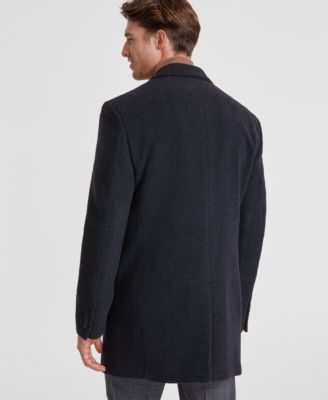 Men's Prosper Wool-Blend Slim Fit Overcoat