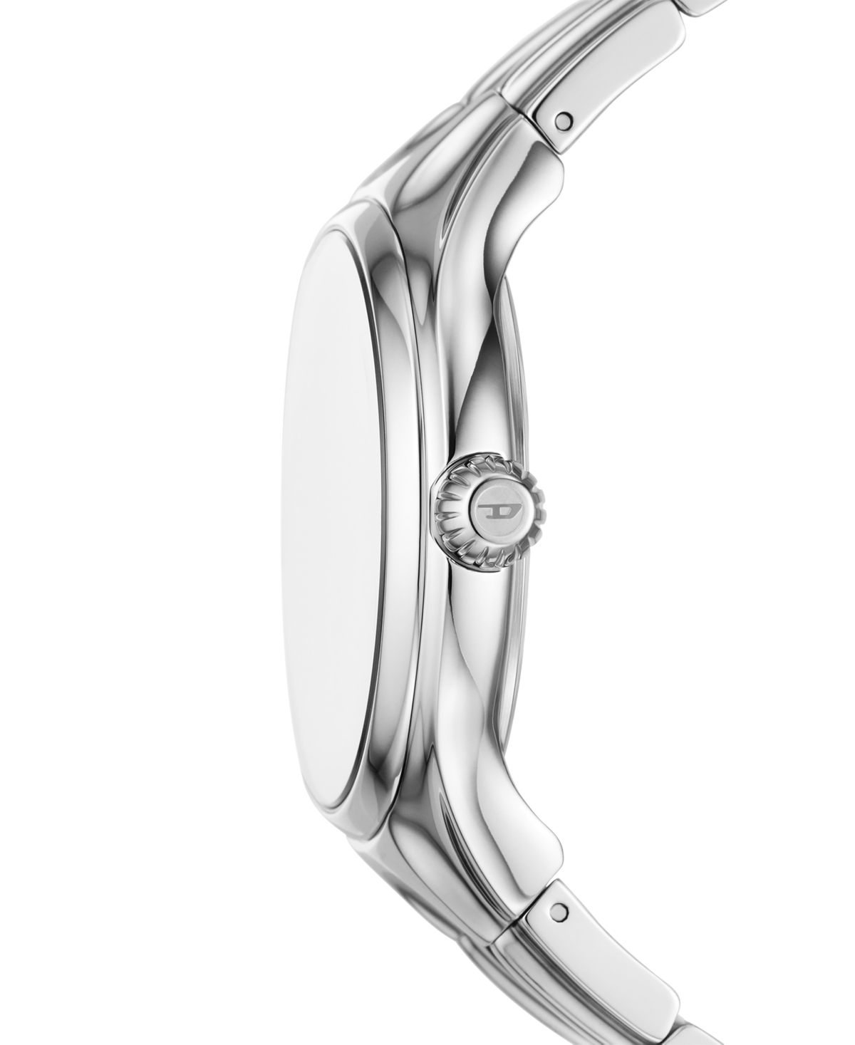 Diesel Men's Streamline Three Hand Silver-tone Stainless Steel Watch 44mm In Silver