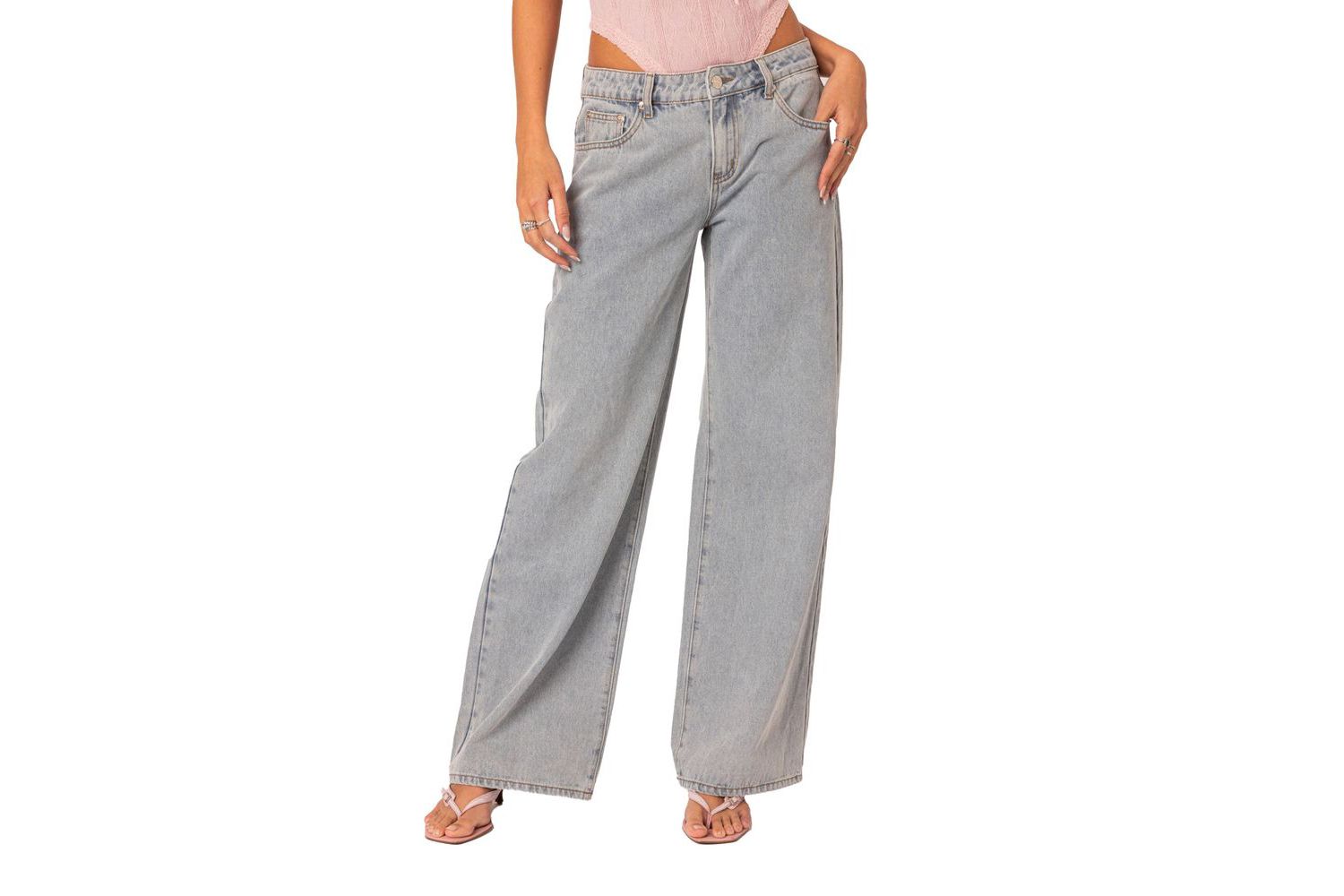 Women's Bow pocket relaxed jeans