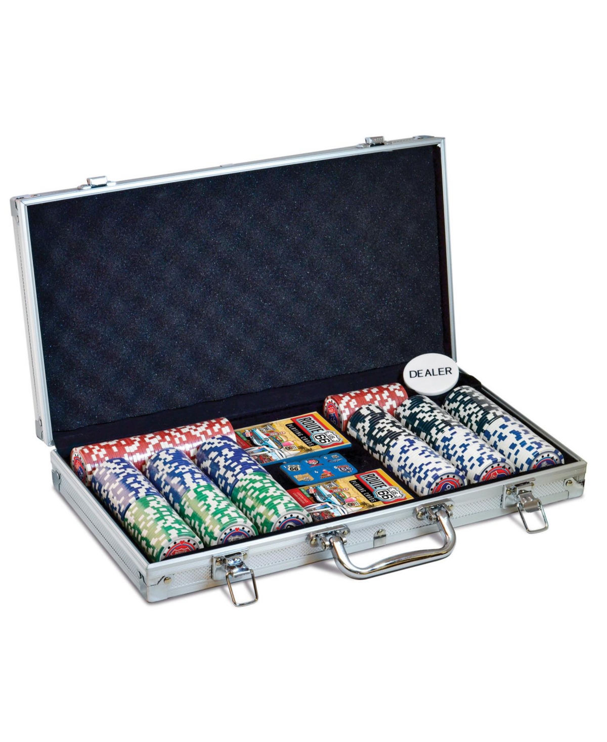 MasterPieces Casino Style 300 Piece Poker Chip Set - Route 66 Theme
