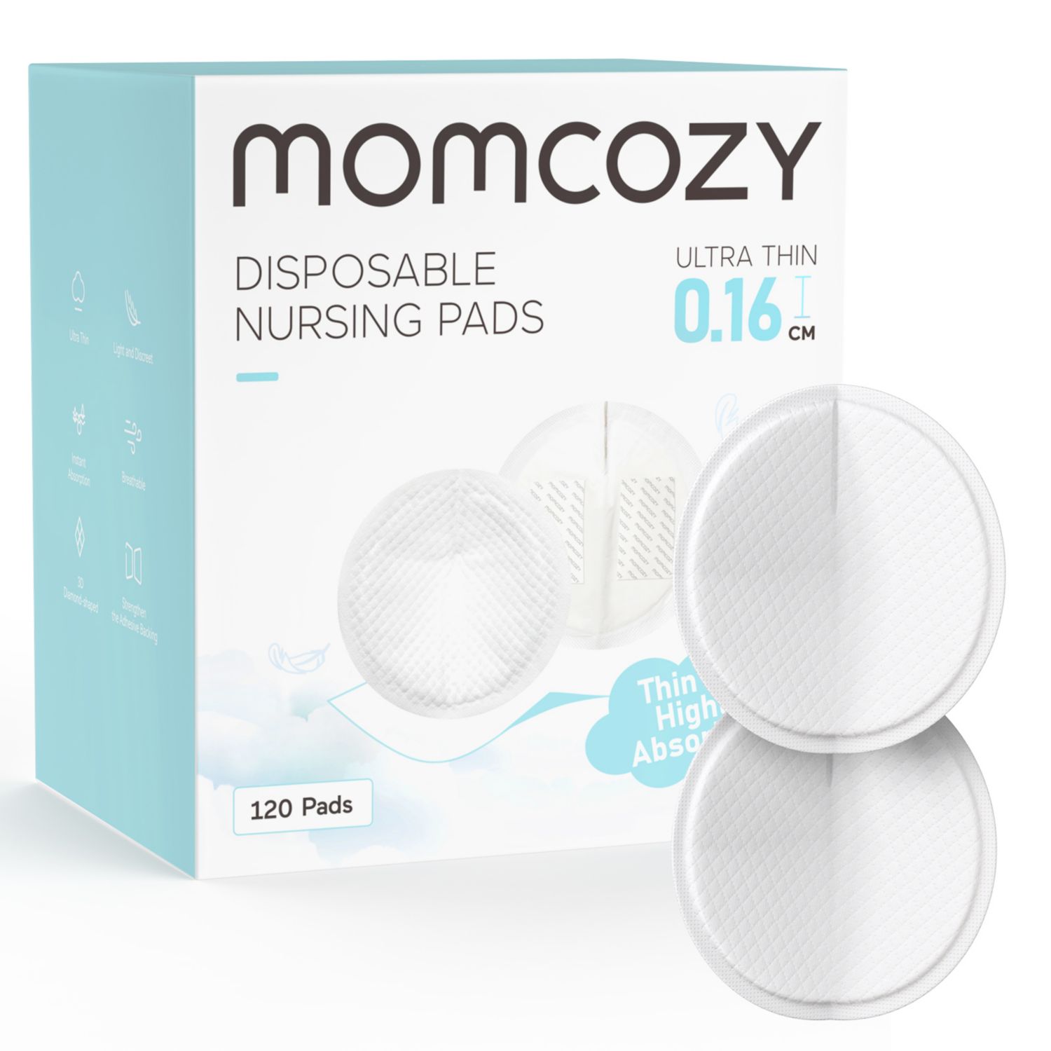 Ultra-Thin Disposable Nursing Pads 120 Count