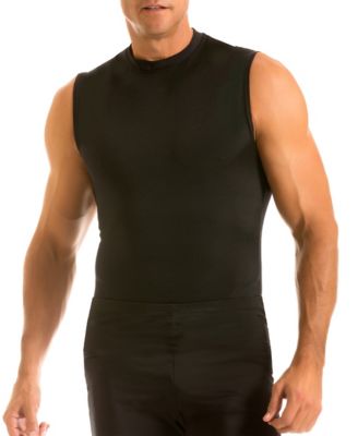 Men's Activewear Hi-Neck Sleeveless Crewneck T-shirt