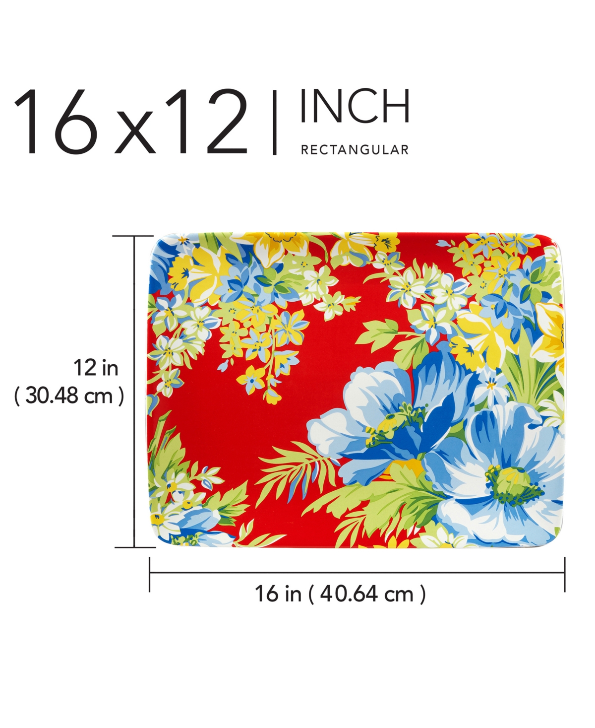 Certified International Blossom Rectangular Platter