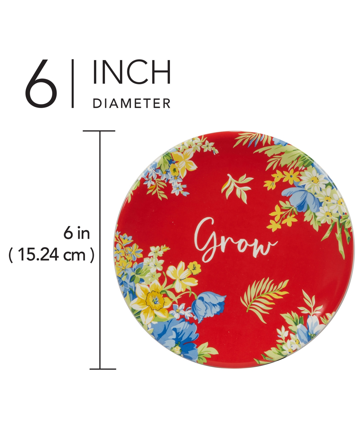 Certified International Blossom Set of 4 Canape Plates