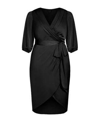 Plus Size Opulent Elbow Sleeve Dress