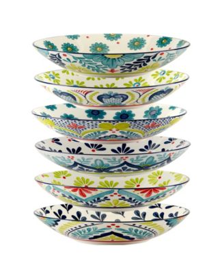 Talavera Set of 6 Soup or Pasta Bowls, 6 Asst