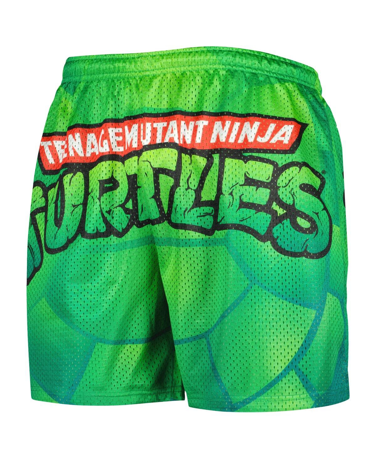 Shop Chalk Line Men's  Green Teenage Mutant Ninja Turtles Logo Retro Shorts