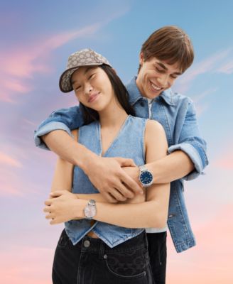 Men's Elliot Silver-Tone Stainless Steel Bracelet Watch 40mm