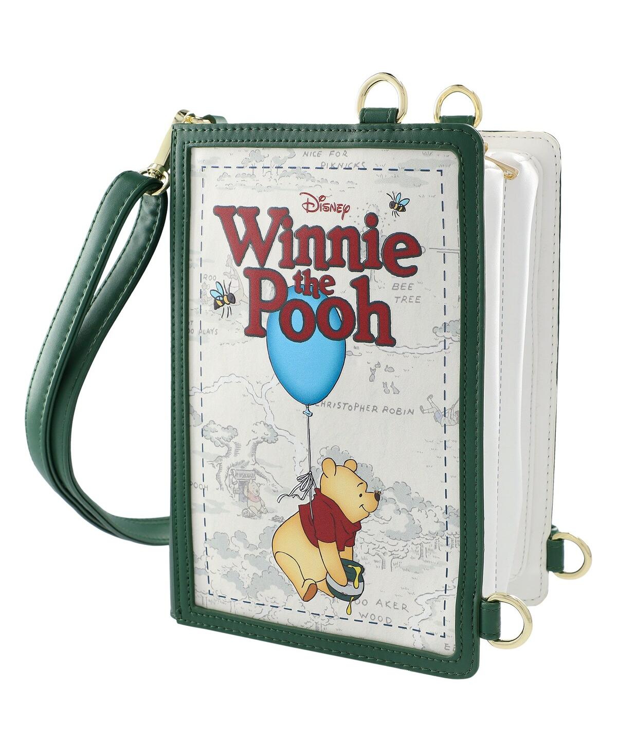 Women's Loungefly Winnie the Pooh Classic Book Cover Convertible Crossbody Bag - Tan
