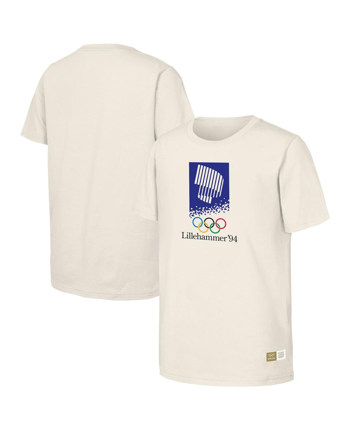 Shop Outerstuff Men's Natural 1994 Lillehammer Games Olympic Heritage T-shirt